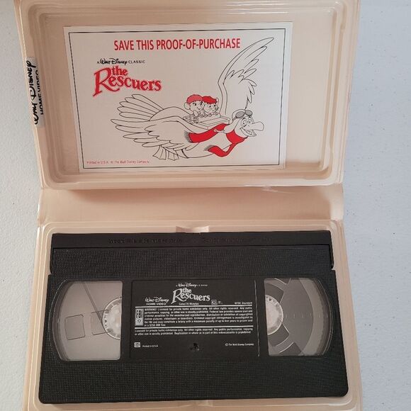 Vintage Disney The Rescuers VHS Tape - Picture 3 of 3